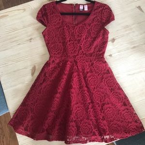 Maroon Lace Dress - NWOT!